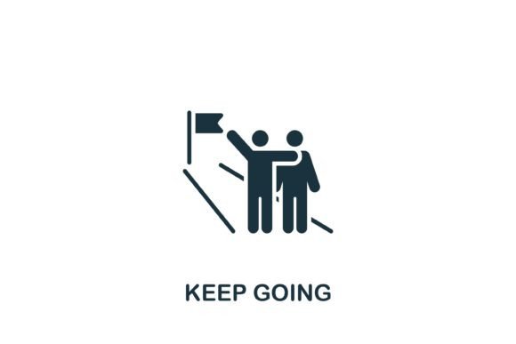 Boost Motivation with the Keep Going Icon